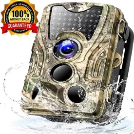 0.3s Trigger Speed with Night Vision Motion Activated Waterproof Wildlife Hunting Cam 120° Detection