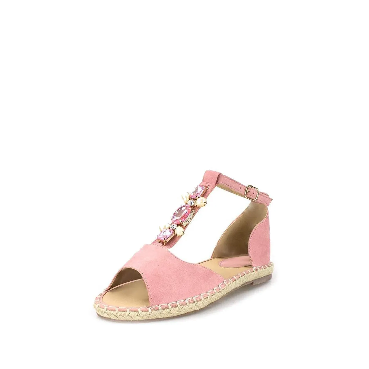 Akira T-Bar Open Toe Espadrille Shoe