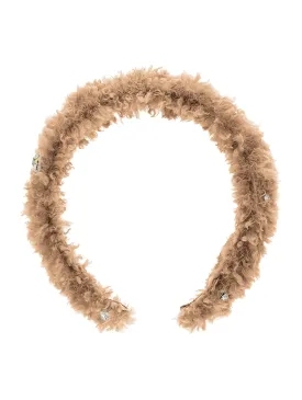 Beige Teddy Headband