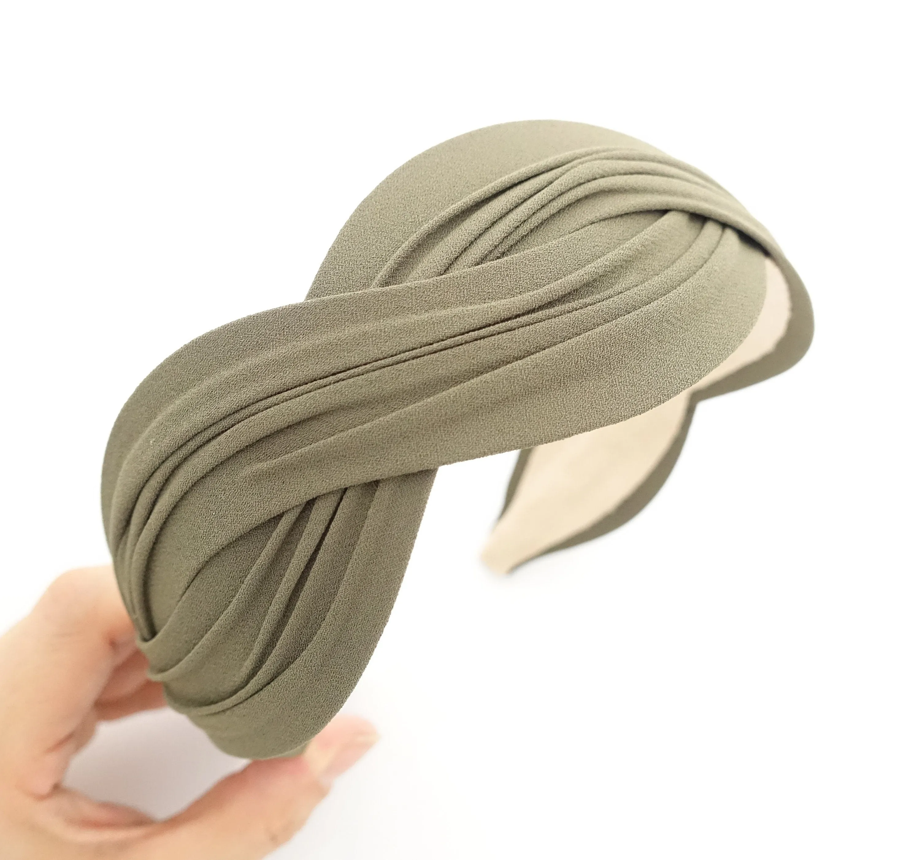 chiffon wave headband stylish woman hairband