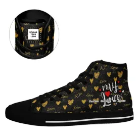 Corporate christmas gifts, Personalized Best Valentine's Sneakers, Custom High Top Shoes Gift for Valentine's Day,KWH-7218-23020205