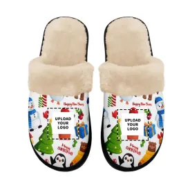 Custom Christmas indoor slipper, Customize with your name and logo,1933-23025001