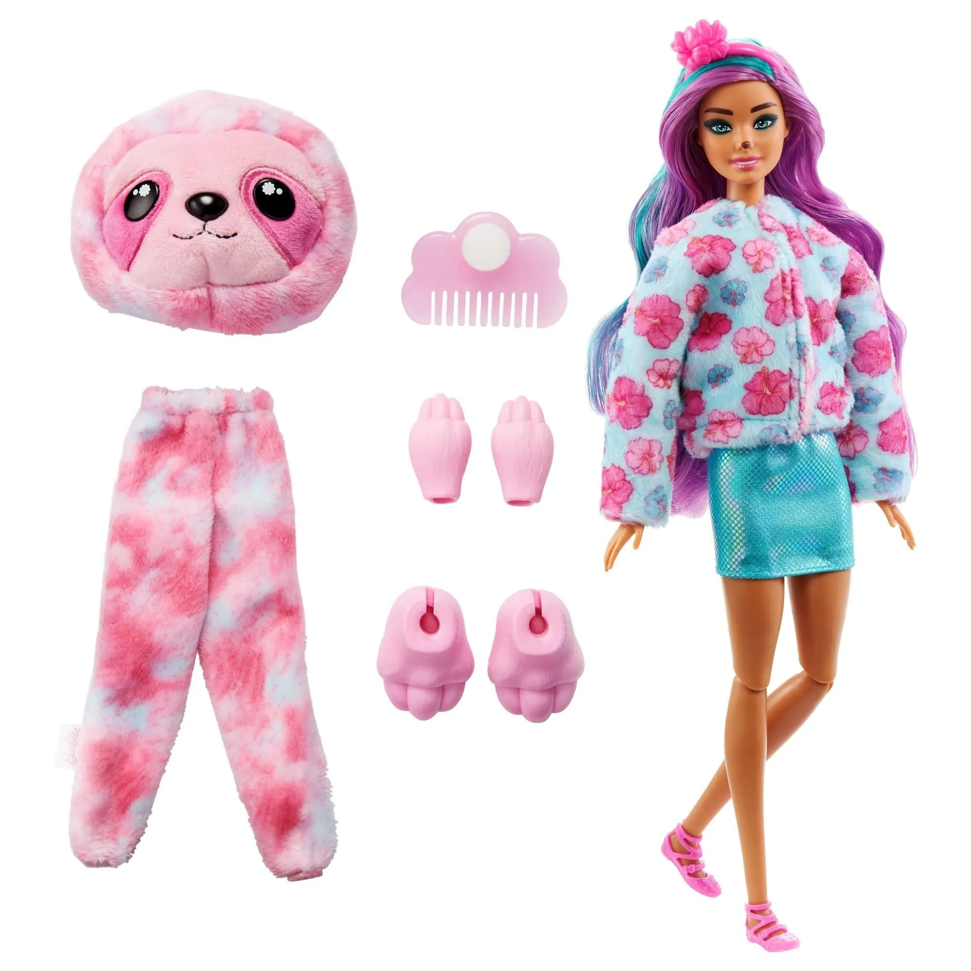 Cutie Reveal Fantasy Series Doll with Sloth Plush Costume