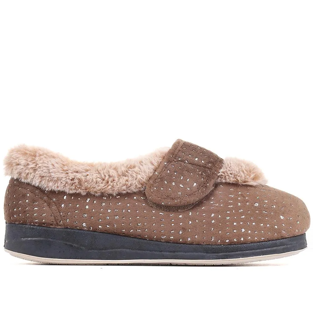 Extra Wide Fit Cosy Slippers - CELENE / 322 481