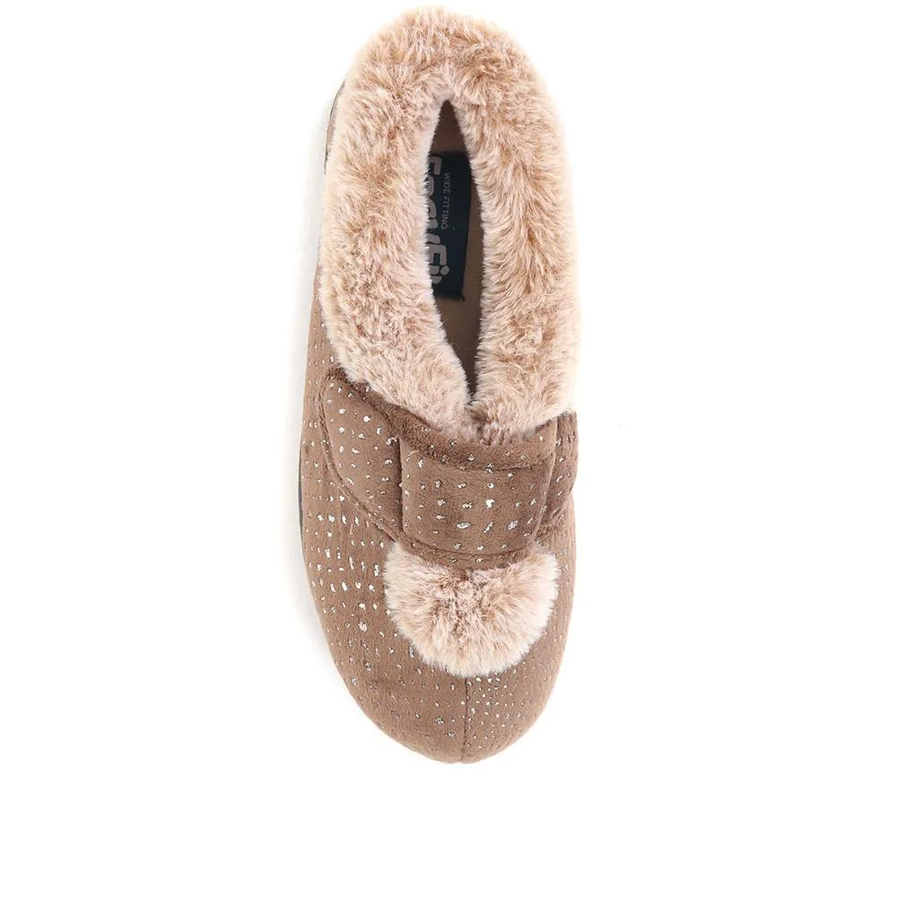 Extra Wide Fit Cosy Slippers - CELENE / 322 481