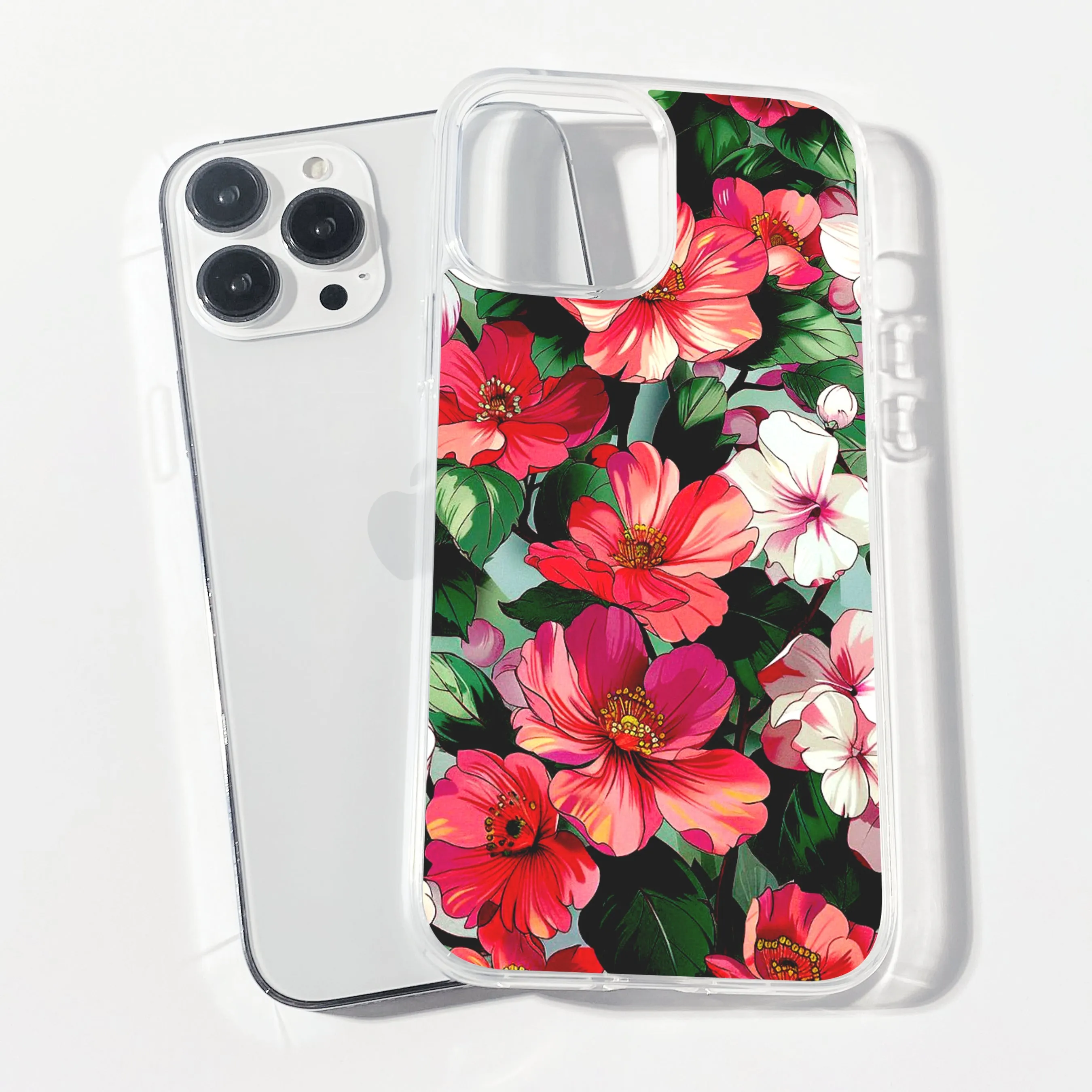 Florette Clear Silicone Phone Cover