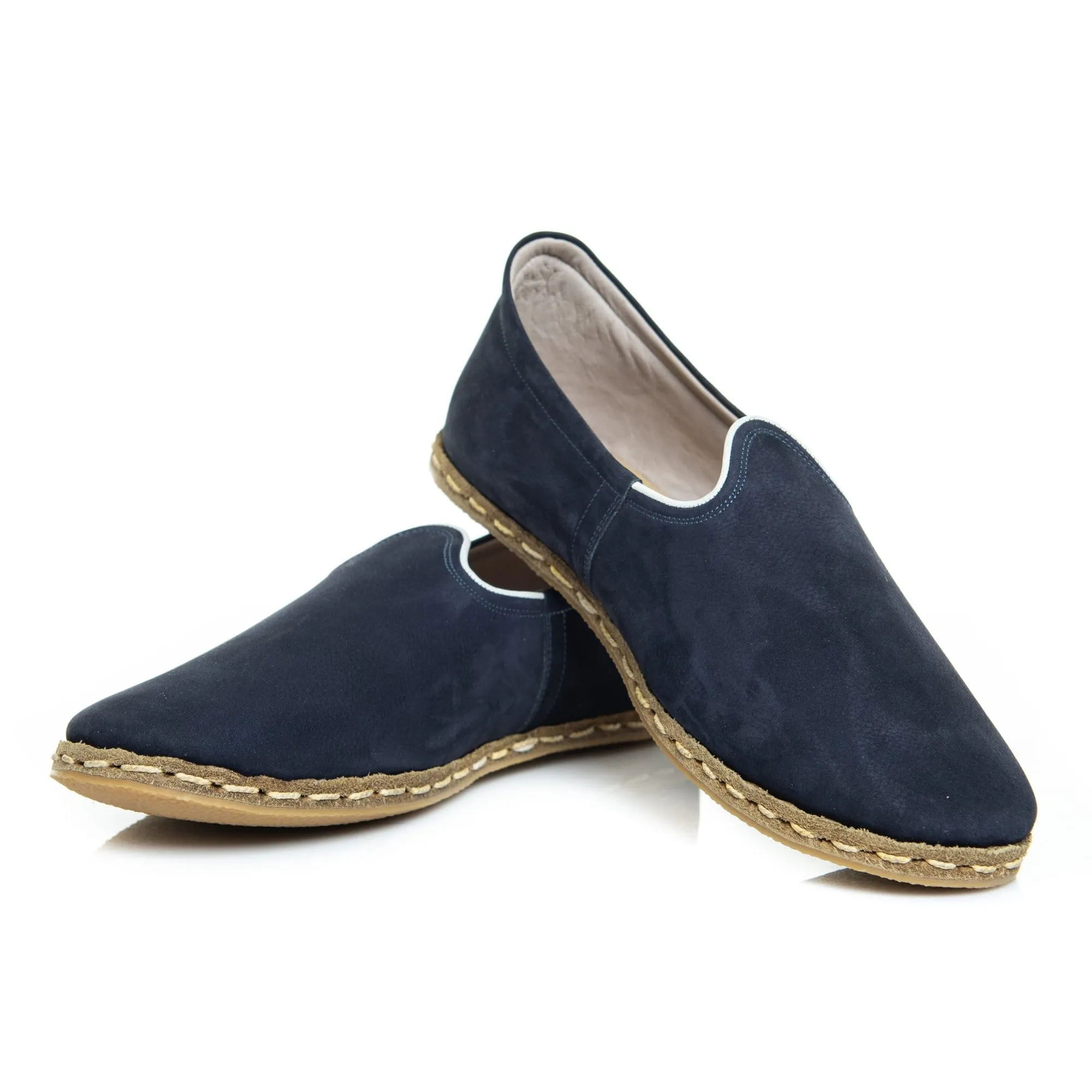 Men's Navy Blue Slip On Shoes