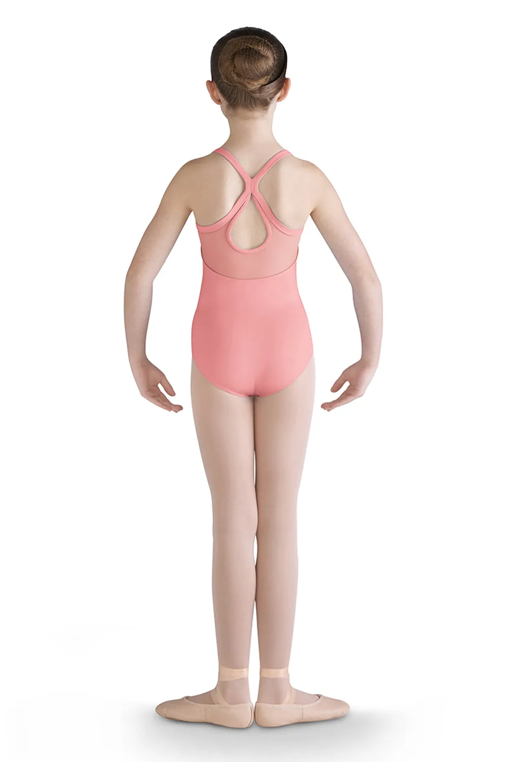 MIRELLA M1210C GIRLS MESH FRONT CAMISOLE LEOTARD