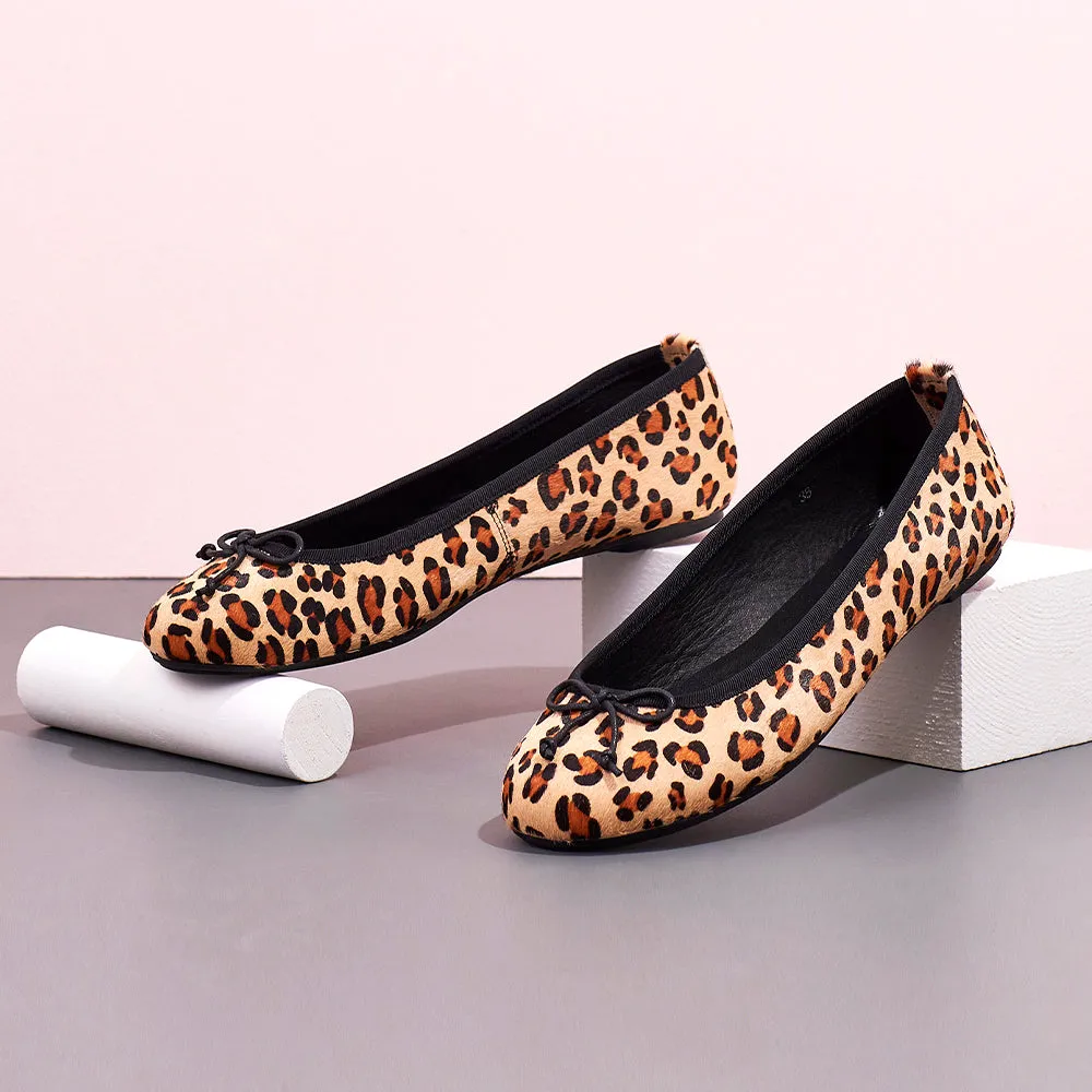 Natalie Leopard Print Ballet Flat