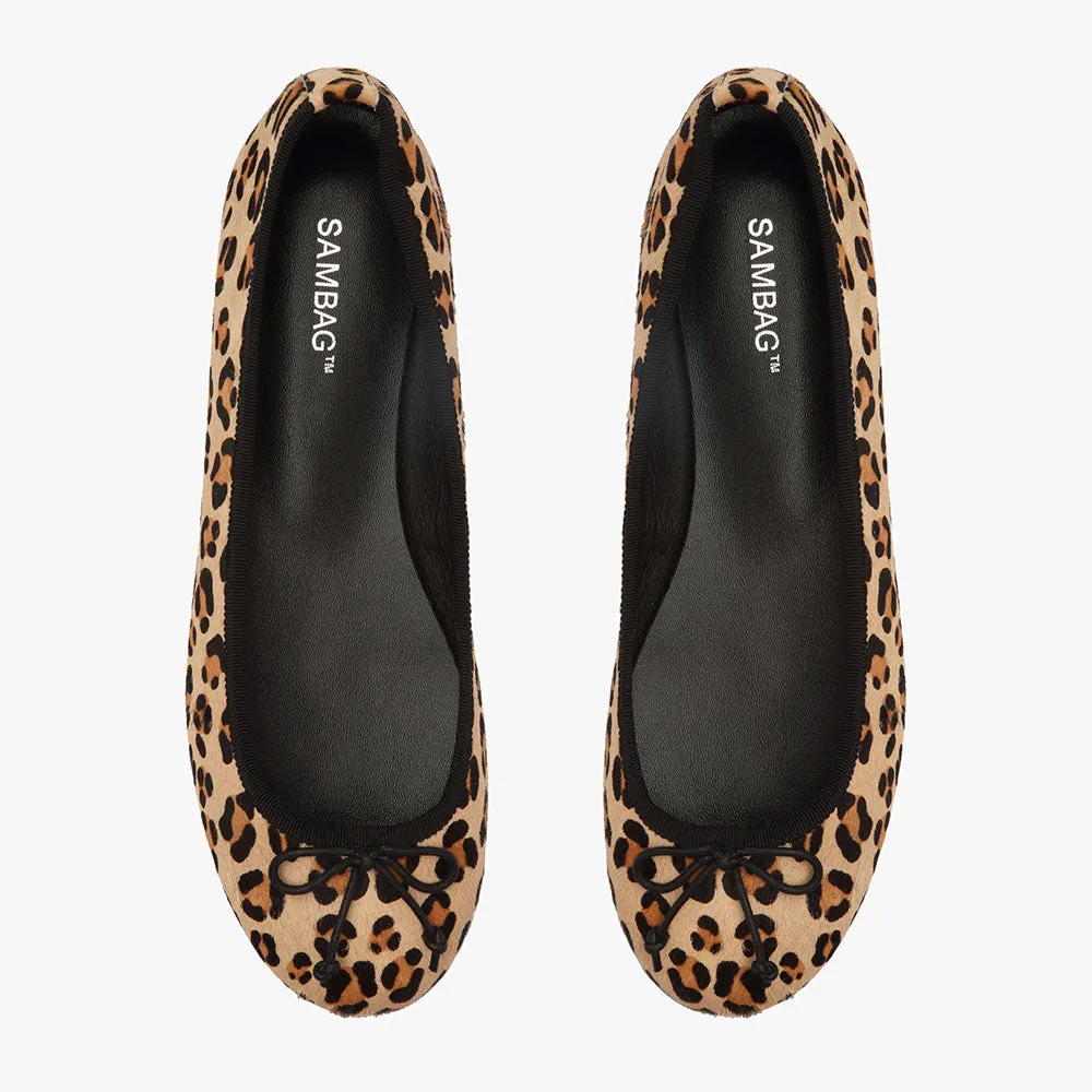 Natalie Leopard Print Ballet Flat