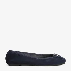 Natalie Navy Suede Ballet