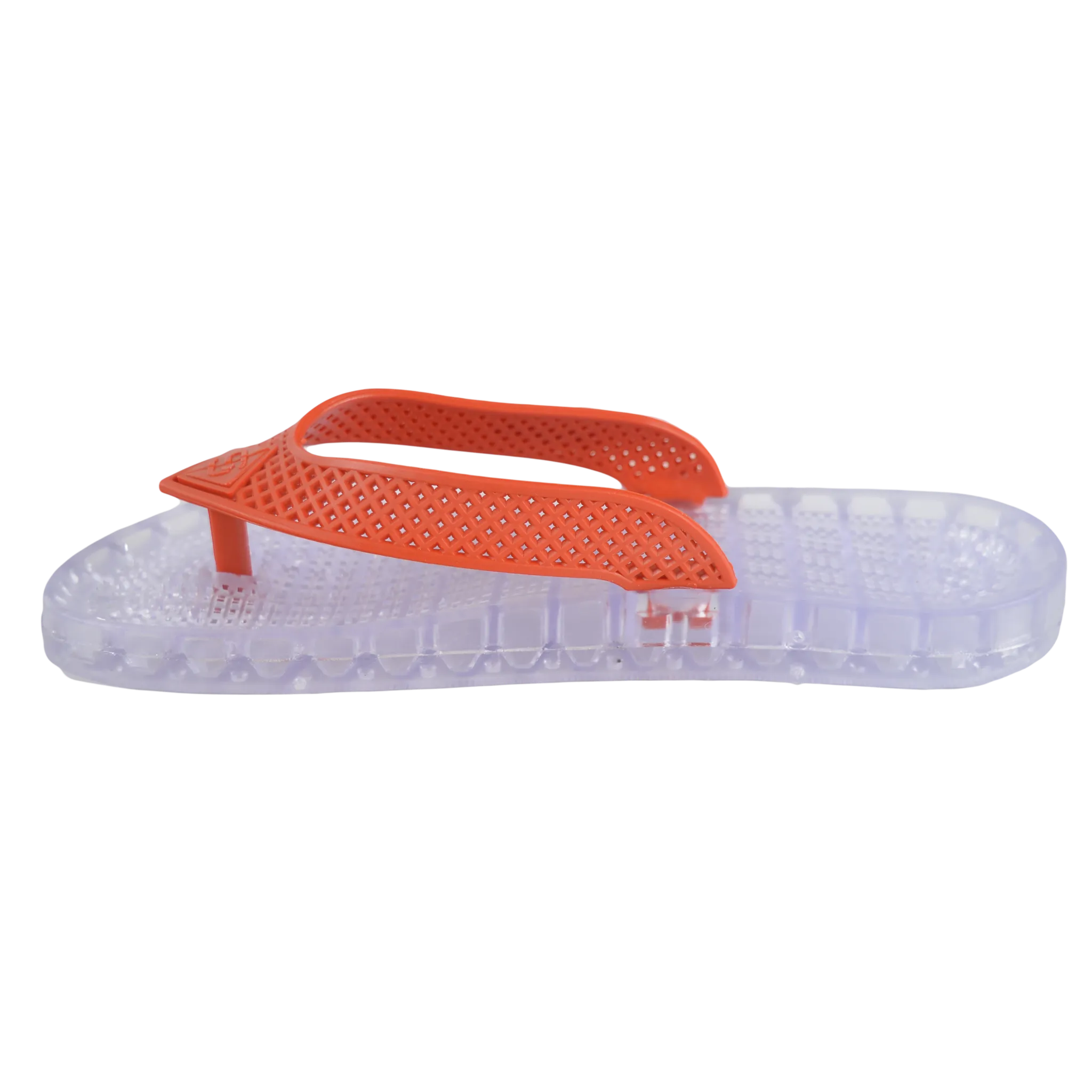 Wave - Clear Thong Sandal - Red