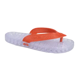 Wave - Clear Thong Sandal - Red